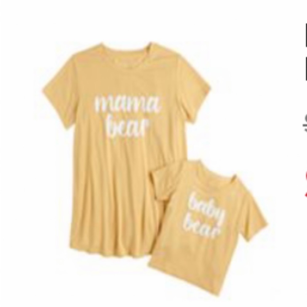 Mommy & Me maternity graphic tee set